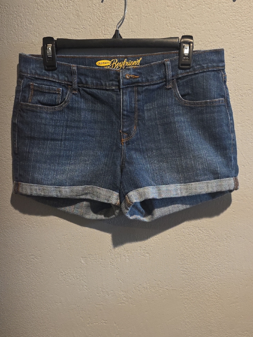 Old Navy Boyfriend Jean Shorts - Dark Blue Wash